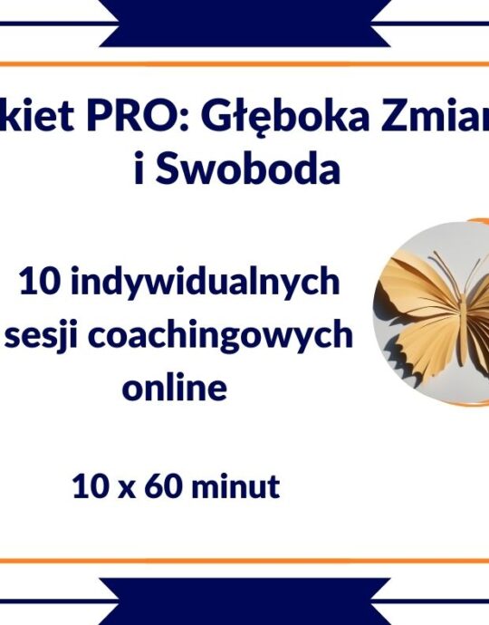 10 indywidualnych sesji coachingowych online