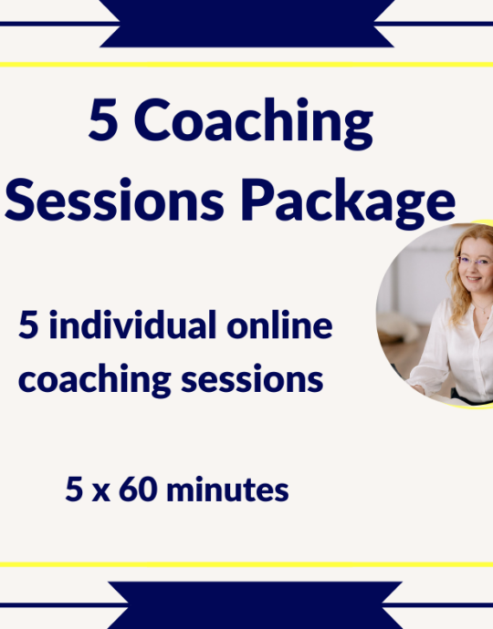 5 coaching sessions package