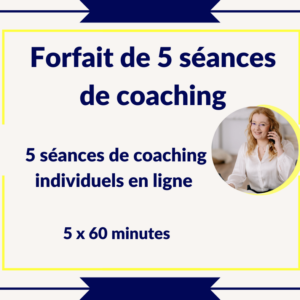 forfait de 5 seances de coaching