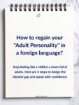 🇫🇷🇫🇷Avez-vous l'impression d'être une « femme d'influence » ou l'âme de la fête dans votre langue maternelle, mais une version timide de vous-même à l'étranger ? Cette sensation frustrante d'être « simplifiée » est ce que nous appelons le fossé identitaire. La bonne nouvelle : votre personnalité n'a pas disparu. Elle est juste cachée derrière un mur de perfectionnisme. Il est temps de la retrouver en utilisant des stratégies qui vont au-delà de l'apprentissage des mots.Ressentez-vous ce décalage dans votre personnalité ? Écrivez-moi un message privé si vous êtes prête à retrouver votre voix.🇵🇱🇵🇱Czujesz, że po polsku jesteś „lwicą biznesu” lub duszą towarzystwa, a w obcym języku stajesz się nieśmiałą wersją siebie? To frustrujące uczucie bycia „uproszczoną” to tzw. luka tożsamości. Dobra wiadomość jest taka: Twoja osobowość nigdzie nie zniknęła. Jest tylko schowana za murem perfekcjonizmu. Czas ją odzyskać, stosując strategie komunikacyjne, które wykraczają poza naukę słówek.Czy czujesz tę różnicę w swojej osobowości? Napisz prywatną wiadomość, jeśli chcesz odzyskać swój głos.🇬🇧🇬🇧Do you feel like a "boss" or the life of the party in your native language, but a shy version of yourself in a foreign one? This frustrating feeling of being "simplified" is what we call the identity gap. The good news: your personality hasn't vanished. It's just hidden behind a wall of perfectionism. It's time to reclaim it by using communication strategies that go beyond just learning new words.Do you feel this shift in your personality? Write me a private message if you’re ready to reclaim your voice.
