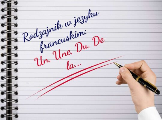 Rodzajnik w języku francuskim Un Une Du De la